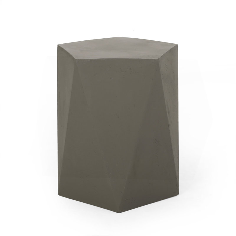 Side Table, Light Gray