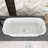 67" White Acrylic Freestanding Bathtub