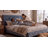 Velvet Upholstered Bed with Wingback Headboard-195891510-195891511