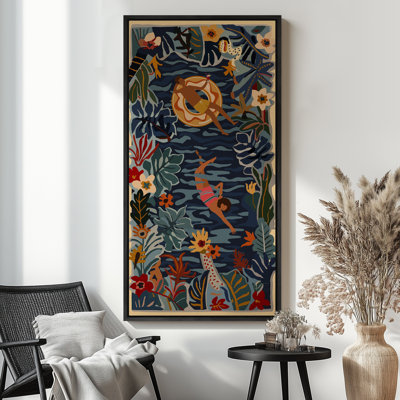 Vintage Pine Trees Drawing Classic Modern Art