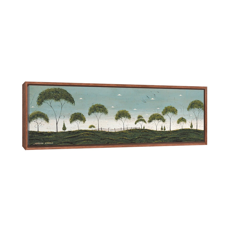 Tree Row - reproduction d'art murale encadrée, 12" H x 36" W, Reproduction encadrée sans passe-partout, Brun