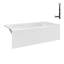 Baignoire en alcôve en acrylique avec drain à droite 60 po x 32 po Streamline-101700143