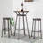 Overstreet Elm Round Solid Wood Top with Steel Base Dining Table-1375604350