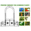 Arche de jardin en métal avec portes Arbor Trellis