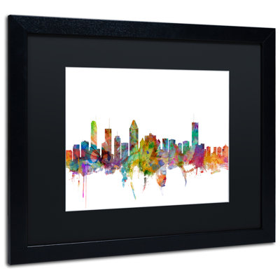 « montréal canada horizon », impression encadrée
