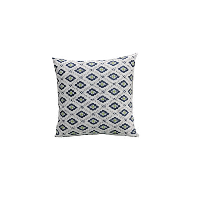 Housse de coussin et insert Reggie Liza en bleu / vert / blanc