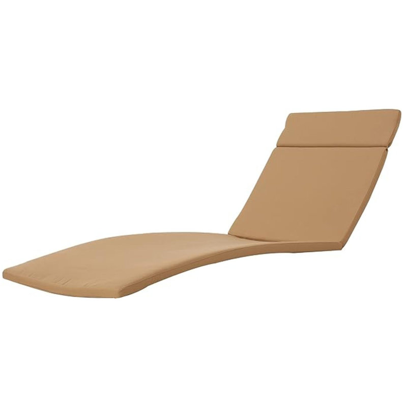 Outdoor Lounge Chair Cushion Only, Caramel