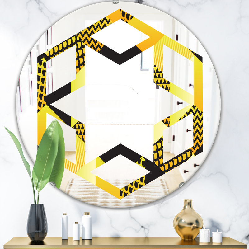 Miroir mural Hexagon Star Hexagon, H 31,5 po x l po