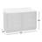 Rumalda 60'' Double Bathroom Vanity with Carrara Marble Top-832638459