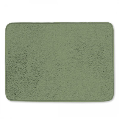 Tapis de bain uni vert clair