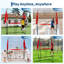 Ensemble de filet de volleyball portatif 8 pi x 11 pi, hauteur réglable pour hommes et femmes, filet d'entraînement durable avec sac de transport, installation facile pour l'intérieur, l'extérieur, la plage et la cour