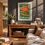 Welcome to Hyper Space Retro - Framed Print-1120388476-1120388474