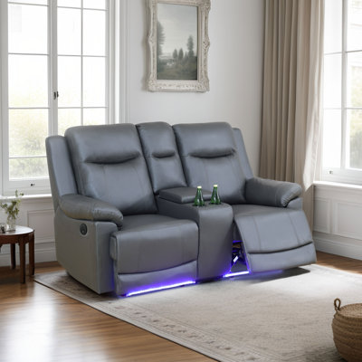 Jhana 71.5'' Faux Leather Sofa