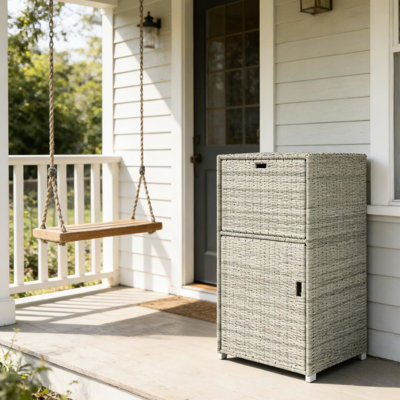 Porte-serviettes de piscine extérieure avec armoire de rangement, toutes saisons, conception et unité de cachetage magnétique, acier thermolaqué, utilisation spécifique