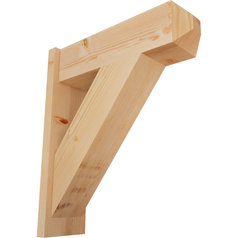 Artisan traditionnel en bois rustique, P 24 po x H 28 po, Sapin Douglas de 7 1/2 po (lisse)