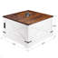 Table basse à plateau relevable avec station de chargement et de rangement, table basse à manger multifonctionnelle, table de salon, conception moderne peu encombrante, 35,4 po x 35,4 po, rétro-467629881-467629880
