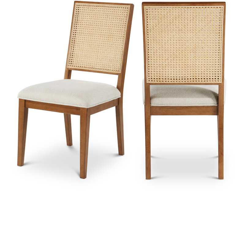 Chaise d'appoint en bois massif , Noyer