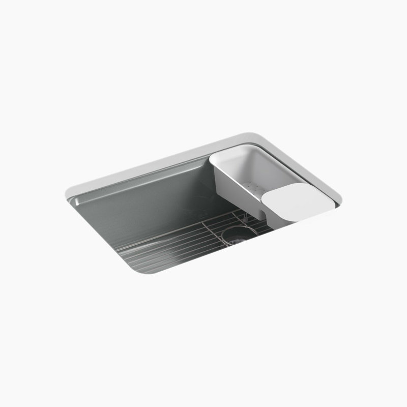 Riverby 27"L x 22"W Kitchen Sink, Basalt