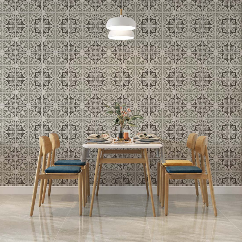 Rouleau de papier peint autocollant L 10,5 pi x l 24 po Elviera