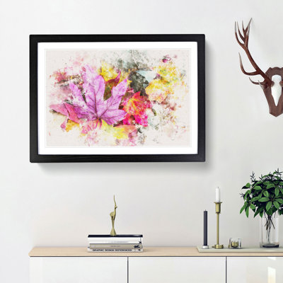 Colourful Autumn Leaves - Picture Frame Painting Print