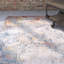 Tapis bleu / rouge à motif floral Massad-24110306