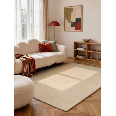 Puristic Wool Hand Tufted Area Rug