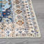Tapis rétro antidérapant à motif floral lavable à la machine Vintage-621309216