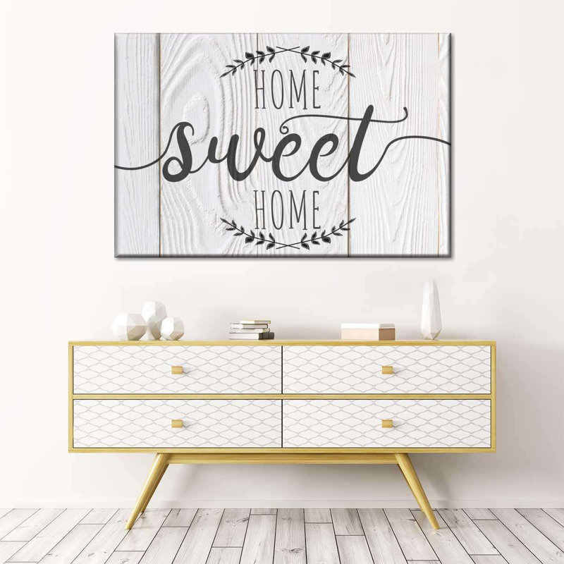 Impression sur toile Home Sweet Home, H 39 po x l 26 po x P 1,25 po