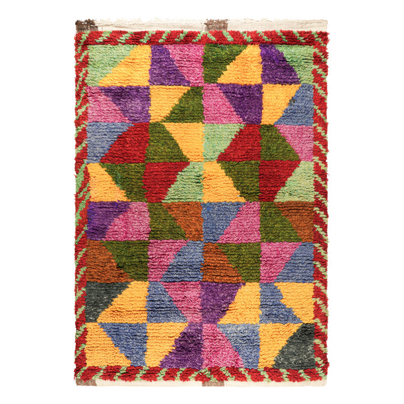 One-of-a-Kind 3'7"x5'3" Hand Knotted Area Rug