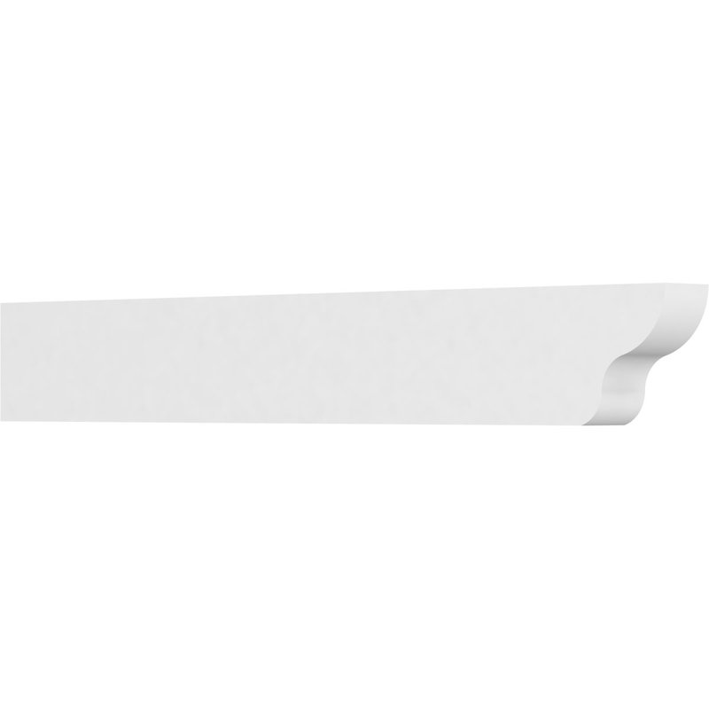 3"W x 6"H x 42"L Standard Greensboro Architectural Grade PVC Rafter Tail, 6"H x 3"W x 42"D
