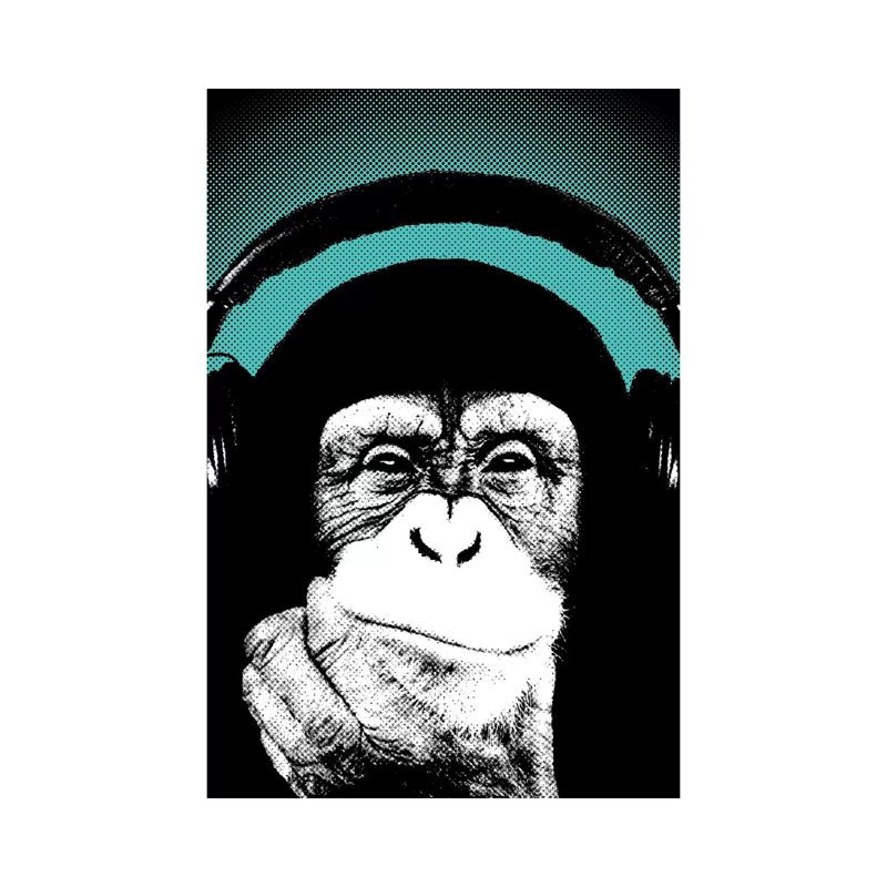 Monkey BL II by Steez - Gallery-Wrapped Canvas Giclée on Canvas, Canvas, 20.32 cm H x 30.48 cm W