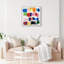 Oliver Gal Pulse of the Palette Abstract - Hand-Applied Glass Coat Framed Canvas Art-12221520-12221535
