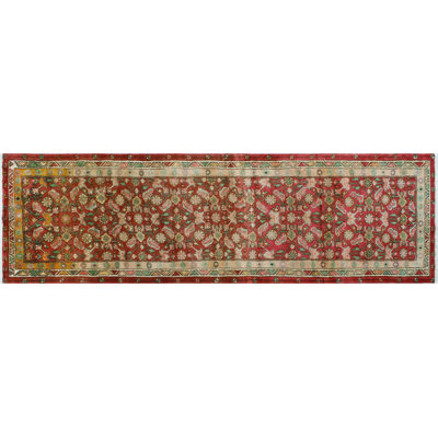 Jannis One-of-a-Kind 3'6" X 12'2" 1980s Runner Wool Area Rug