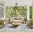 Abani OCE130A Blue Tropical Flower Indoor/Outdoor Area Rug-875845543