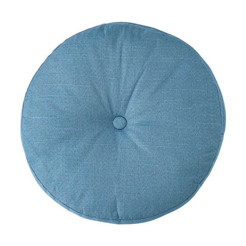 Detachable Round Floor Cushion, Blue