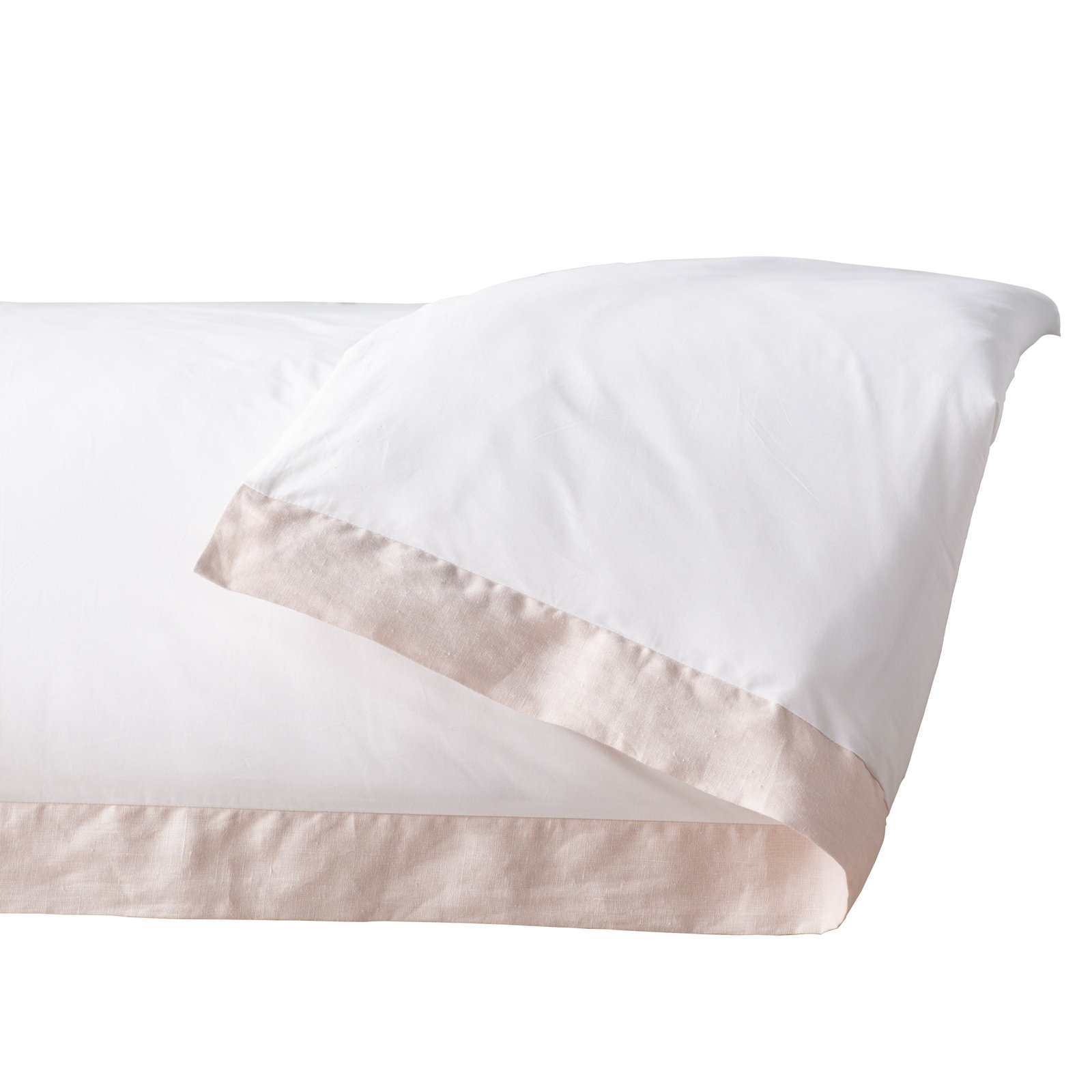 Mandalay Cuff Cotton Duvet Cover Set, Blush, Queen