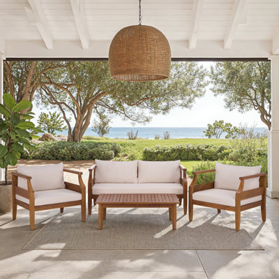 Alta 4 Piece Teak Conversation Set
