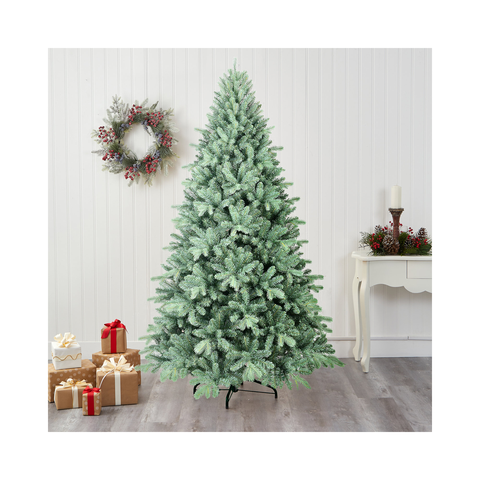 Unlit Blue Spruce Artificial Christmas Tree, 5 ft