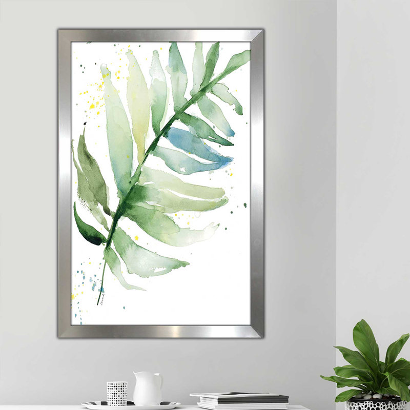 «Swaying Palm Fronds II» par Lanie Loreth - reproduction d'art sur toile, H 39,5 po x l 27,5 po x P 0,75 po