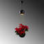 Élégant lustre en métal noir de 7,9 po x 7,9 po x 58,3 po | Corps en métal durable, plaque de base de diamètre de 6,3 po x 5,5 po | 1 x douille E27 (40 W maximum), parfaite pour le salon, la salle à manger et le vestibule, indice de protection IP20-2128365440