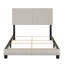 Lit plateforme en lin Boyd Sleep Milan | Tête de lit réglable | Structure en bois | Capacité de 700 lb | Style campagnard moderne-1852303859-1852303862