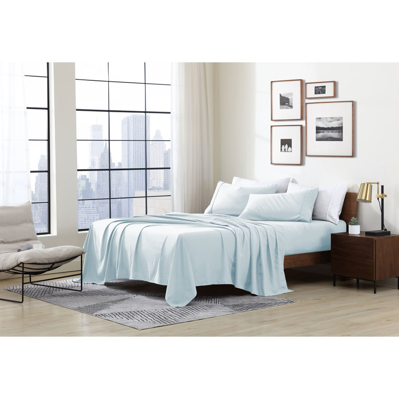 Swift Home Ultra-Soft 4-Piece Sheet Set - Essential 1800 Series Microfiber - Fits Mattress up to 14" Thick - Peach Fuzz, Durable, Easy Care