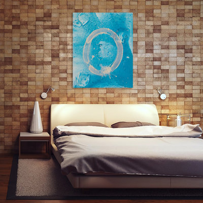 Blue 0 by Kent Youngstrom - Wrapped Canvas Painting