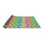 Tapis rose/bleu/vert à motifs Beacan-520213407