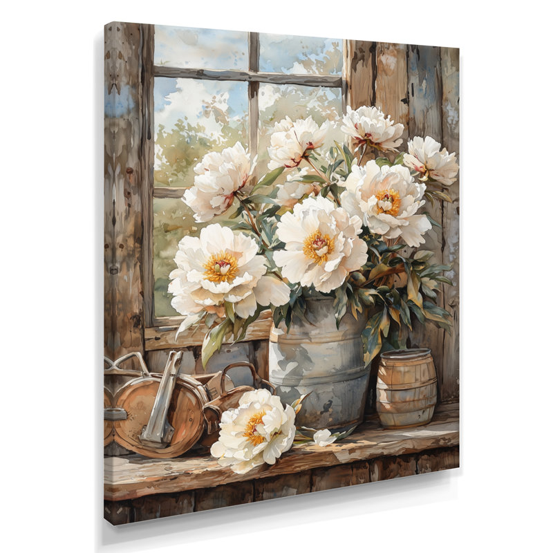 Drashawn - Décoration murale florale, Toile tendue, Ne s’applique pas, H 20 po x l 12 po