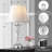 25" Modern Glass Table Lamp with USB A+C Ports, Touch Control for Bedroom,Living Room(Set of 2)