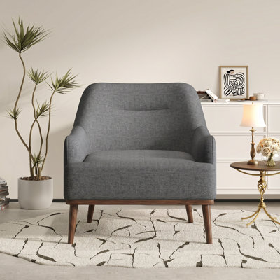 Fauteuil en chenille doré l 31,3 po x P 33,1 po x H 31,1 po Aurelia