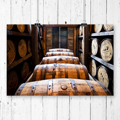 Distillery Barrel Beer Keg - Frameless Print