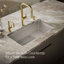 Cairn® 33-1/2" x 18-5/16" x 9-1/2" Under-Mount Single-Bowl Kitchen Sink with Basin Rack-27201309