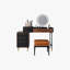 Ensemble de coiffeuse avec rangement Mid-Century